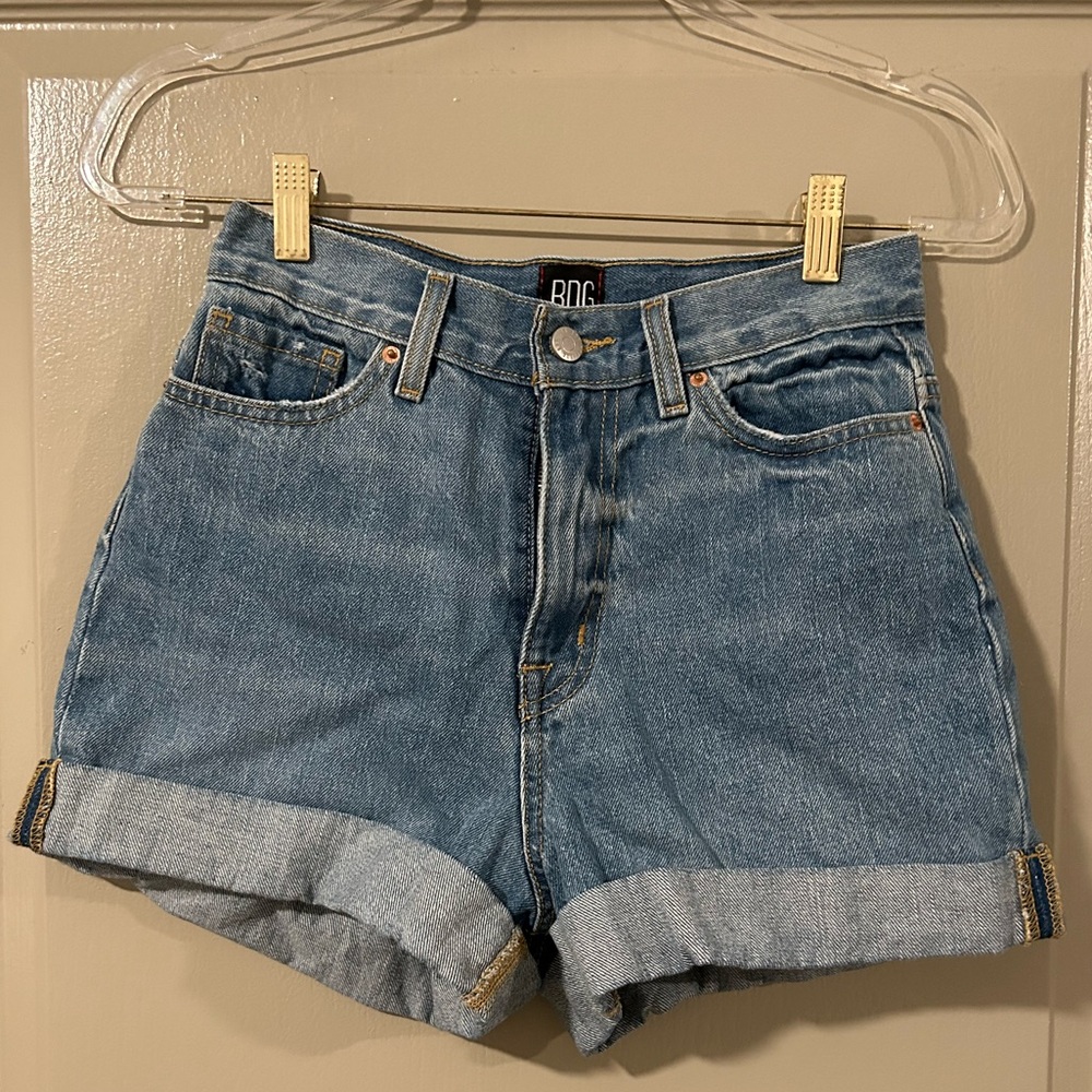 BDG mom high rise denim shorts